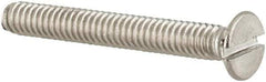 Value Collection - M2x0.40 Metric Coarse, 16mm OAL Slotted Drive Machine Screw - Flat Head, Grade 18-8 & A2 Stainless Steel, Uncoated, Without Washer - Eagle Tool & Supply