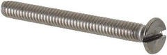 Value Collection - M2x0.40 Metric Coarse, 20mm OAL Slotted Drive Machine Screw - Flat Head, Grade 18-8 & A2 Stainless Steel, Uncoated, Without Washer - Eagle Tool & Supply