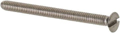 Value Collection - M2x0.40 Metric Coarse, 25mm OAL Slotted Drive Machine Screw - Flat Head, Grade 18-8 & A2 Stainless Steel, Uncoated, Without Washer - Eagle Tool & Supply