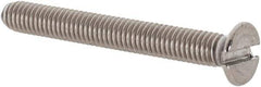 Value Collection - M3x0.50 Metric Coarse, 25mm OAL Slotted Drive Machine Screw - Flat Head, Grade 18-8 & A2 Stainless Steel, Uncoated, Without Washer - Eagle Tool & Supply