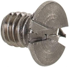 Value Collection - M3.5x0.60 Metric Coarse, 5mm OAL Slotted Drive Machine Screw - Flat Head, Grade 18-8 & A2 Stainless Steel, Uncoated, Without Washer - Eagle Tool & Supply