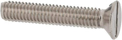 Value Collection - M3.5x0.60 Metric Coarse, 20mm OAL Slotted Drive Machine Screw - Flat Head, Grade 18-8 & A2 Stainless Steel, Uncoated, Without Washer - Eagle Tool & Supply