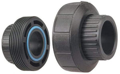 NIBCO - 1-1/2" Polypropylene Plastic Pipe Socket Union - Schedule 80, S x S End Connections - Eagle Tool & Supply