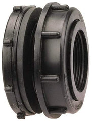 NIBCO - 1-1/4" Polypropylene Plastic Pipe Tank Adapter - Schedule 80, Tank x FPT End Connections - Eagle Tool & Supply