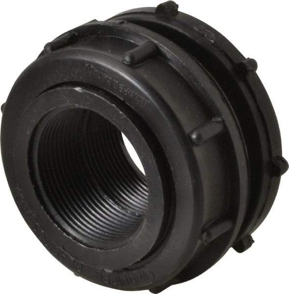 NIBCO - 1-1/2" Polypropylene Plastic Pipe Tank Adapter - Schedule 80, Tank x FPT End Connections - Eagle Tool & Supply