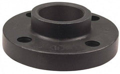 NIBCO - 1" Pipe, 4-1/2" OD, Polypropylene Socket Pipe Flange - Schedule 80, Black - Eagle Tool & Supply