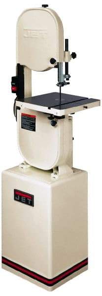 Jet - 13-1/2 Inch Throat Capacity, Vertical Bandsaw - 3000 SFPM, 1 HP, Single Phase - Eagle Tool & Supply