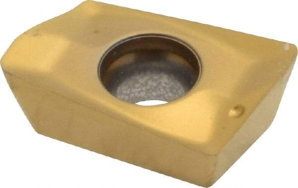 Seco - XOEX120408 E06 Grade F40M Carbide Milling Insert - TiAlN/TiN Finish, 0.199" Thick, 1/32" Corner Radius - Eagle Tool & Supply