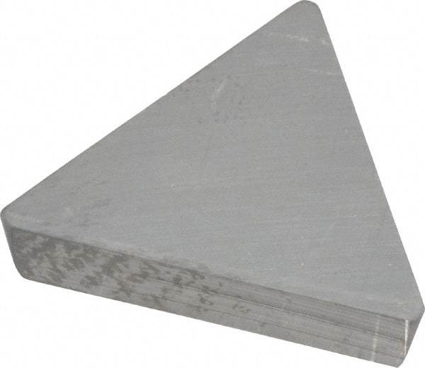 Kennametal - TPG432 K68 Grade Carbide Turning Insert - Uncoated, 60° Triangle, 1/2" Inscr Circle, 3/16" Thick, 11° Relief Angle, 1/32" Cnr Rad - Eagle Tool & Supply