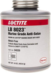 Loctite - 16 oz Brush Top Anti-Seize Anti-Seize Lubricant - Calcium Sulfonate, 2,400°F - Eagle Tool & Supply