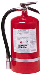 Kidde - 15.5 Lb, 2-A:10-B:C Rated, Halotron Fire Extinguisher - 7-1/4" Diam x 17.12" High, 125 psi, 18' Discharge in 14 sec, Steel Cylinder - Eagle Tool & Supply