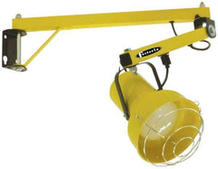 Fostoria - 60 Inch, Pivot, Bracket Mounted, Incandescent, Yellow, Dock Light - 300 Watt, 120 Volt, Nonmagnifying - Eagle Tool & Supply