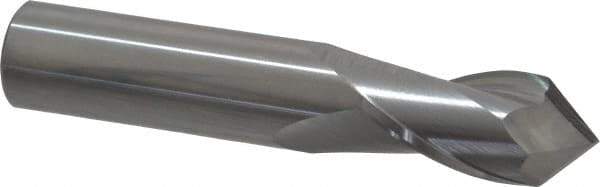 Melin Tool - 3/4" Diam, 1-1/2" LOC, 2 Flute, 90° Point Angle, Solid Carbide Drill Mill - Uncoated, 4" OAL, 3/4" Shank Diam - Eagle Tool & Supply