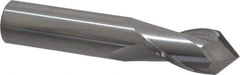 Melin Tool - 3/4" Diam, 1-1/2" LOC, 2 Flute, 90° Point Angle, Solid Carbide Drill Mill - Uncoated, 4" OAL, 3/4" Shank Diam - Eagle Tool & Supply