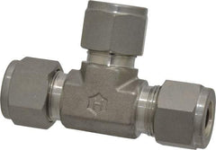 Ham-Let - 1/2" OD, Grade 316Stainless Steel Union Tee - Comp x Comp x Comp Ends - Eagle Tool & Supply