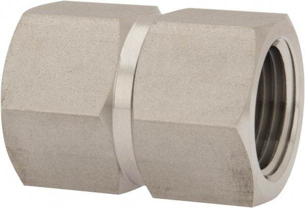 Ham-Let - 1/2" Grade 316 Stainless Steel Pipe Hex Coupling - FNPT x FNPT End Connections, 4,600 psi - Eagle Tool & Supply