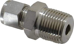 Ham-Let - 3/8" OD, Grade 316Stainless Steel Male Connector - Comp x MNPT Ends - Eagle Tool & Supply