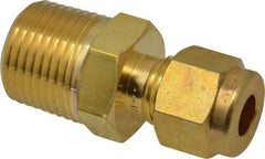 Ham-Let - 1/4" OD, Brass Male Connector - Comp x MNPT Ends - Eagle Tool & Supply