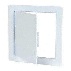 Karp - 9-3/4" Wide x 9-3/4" High, High Impact Styrene Plastic Access Door - 7-3/4" Opening Width, 7-3/4" Opening Height - Eagle Tool & Supply