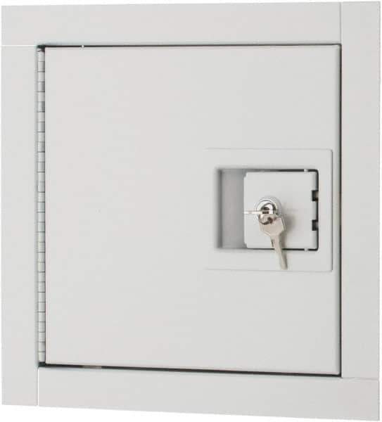 Karp - 10" Wide x 10" High, Steel Insulated Fire Rated Access Door - 8" Opening Width, 8" Opening Height - Eagle Tool & Supply