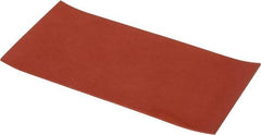 Made in USA - 6" Wide, 1/8" Thick, Silicone Rubber Foam Sheet - 30 Durometer, Orange-Red, -60 to 500°F, 650 psi Tensile Strength, Cut-to-Length - Eagle Tool & Supply