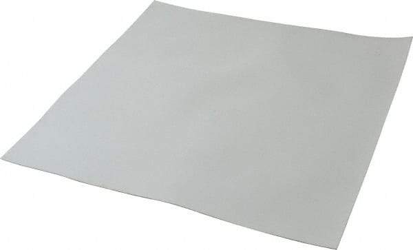 Made in USA - 12" Long, 12" Wide, 0.031" Thick, Silicone Rubber Foam Sheet - 35 to 45 Durometer, White, -20 to 500°F, 640 psi Tensile Strength, Plain Backing, Stock Length - Eagle Tool & Supply