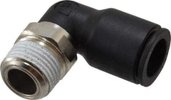 Legris - 12mm Outside Diam, 3/8 NPT, Nylon Push-to-Connect Tube Male Elbow - 290 Max psi, Tube to Male NPT Connection, Buna Nitrile O-Ring - Eagle Tool & Supply