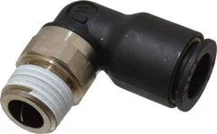 Legris - 3/8" Outside Diam, 1/4 BSPT, Nylon Push-to-Connect Tube Male Elbow - 290 Max psi, Tube to Male BSPT Connection, Buna Nitrile O-Ring - Eagle Tool & Supply