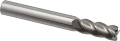 Accupro - 5/16", 4 Flute, Single End, Solid Carbide, 0.015" Corner Radius End Mill - 2-1/2" OAL, 40° Helix, Right Hand Flute, 3/4" LOC, Right Hand Cut - Eagle Tool & Supply