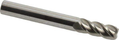 Accupro - 5/16", 4 Flute, Single End, Solid Carbide, 0.045" Corner Radius End Mill - 2-1/2" OAL, 40° Helix, Right Hand Flute, 3/4" LOC, Right Hand Cut - Eagle Tool & Supply