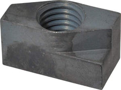 Gibraltar - 5/8-11 Blind Tapped Quarter Turn T Slot Nut - 11/16" Slot Width, 11/16 x 0.427" Base Width x Height, 1-3/8 x 3/4" OAL x Height - Eagle Tool & Supply