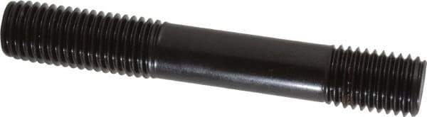 Gibraltar - 3/4-10 5" OAL Unequal Double Threaded Stud - Carbon Steel, Black Oxide Finish, 1-3/4" Long Thread Length, 7/8" Short Thread Length - Eagle Tool & Supply