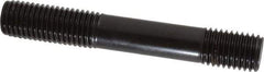 Gibraltar - 3/4-10 5" OAL Unequal Double Threaded Stud - Carbon Steel, Black Oxide Finish, 1-3/4" Long Thread Length, 7/8" Short Thread Length - Eagle Tool & Supply