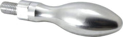 Gibraltar - M12x1.75 Threaded Stem, Revolving Handwheel & Machine Handle - Steel Bulb Shape Handle, Steel Stem - Eagle Tool & Supply