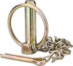 Made in USA - Lynch Pins Pin Diameter (Inch): 7/16 Usable Length (Inch): 1-9/16 - Eagle Tool & Supply