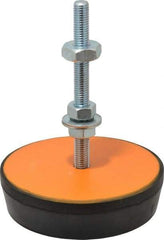 Mason Ind. - 5/8-11 Bolt Thread, 6.88" Wide Standard Deflection Stud Mount Leveling Pad & Mount - 6,000 Max Lb Capacity, 6-3/4" Base Diam - Eagle Tool & Supply