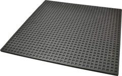 Mason Ind. - 18" Long x 18" Wide x 5/16" Thick, Nitrile, Machinery Leveling Pad & Mat - Black - Eagle Tool & Supply
