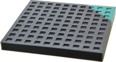 Mason Ind. - 6" Long x 6" Wide x 1/2" Thick, Nitrile, Machinery Leveling Pad & Mat - Green - Eagle Tool & Supply