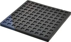 Mason Ind. - 6" Long x 6" Wide x 5/16" Thick, Nitrile, Machinery Leveling Pad & Mat - Blue - Eagle Tool & Supply