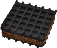 Mason Ind. - 3" Long x 3" Wide x 1" Thick, Neoprene ans Cork, Machinery Leveling Pad & Mat - Eagle Tool & Supply