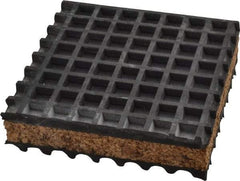 Mason Ind. - 4" Long x 4" Wide x 1" Thick, Neoprene ans Cork, Machinery Leveling Pad & Mat - Eagle Tool & Supply