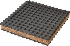 Mason Ind. - 6" Long x 6" Wide x 1" Thick, Neoprene ans Cork, Machinery Leveling Pad & Mat - Eagle Tool & Supply