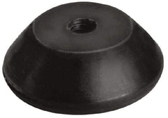 Mason Ind. - 3/8-16 Bolt Thread, 2-1/4" Wide Tapped Mount Leveling Pad & Mount - 150 Max Lb Capacity, 2-1/4" Base Diam - Eagle Tool & Supply