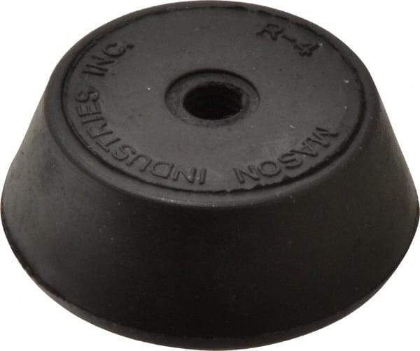 Mason Ind. - 3/8-16 Bolt Thread, 2-1/4" Wide Tapped Mount Leveling Pad & Mount - 250 Max Lb Capacity, 2-1/4" Base Diam - Eagle Tool & Supply