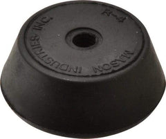 Mason Ind. - 3/8-16 Bolt Thread, 2-1/4" Wide Tapped Mount Leveling Pad & Mount - 250 Max Lb Capacity, 2-1/4" Base Diam - Eagle Tool & Supply