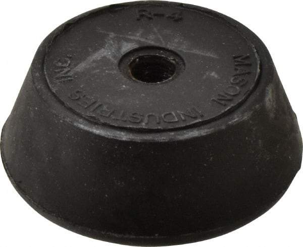 Mason Ind. - 3/8-16 Bolt Thread, 2-1/4" Wide Tapped Mount Leveling Pad & Mount - 400 Max Lb Capacity, 2-1/4" Base Diam - Eagle Tool & Supply