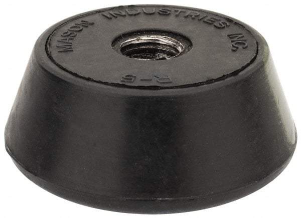 Mason Ind. - 1/2-13 Bolt Thread, 2-1/4" Wide Tapped Mount Leveling Pad & Mount - 1,000 Max Lb Capacity, 2-1/4" Base Diam - Eagle Tool & Supply