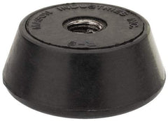 Mason Ind. - 1/2-13 Bolt Thread, 2-1/4" Wide Tapped Mount Leveling Pad & Mount - 1,000 Max Lb Capacity, 2-1/4" Base Diam - Eagle Tool & Supply