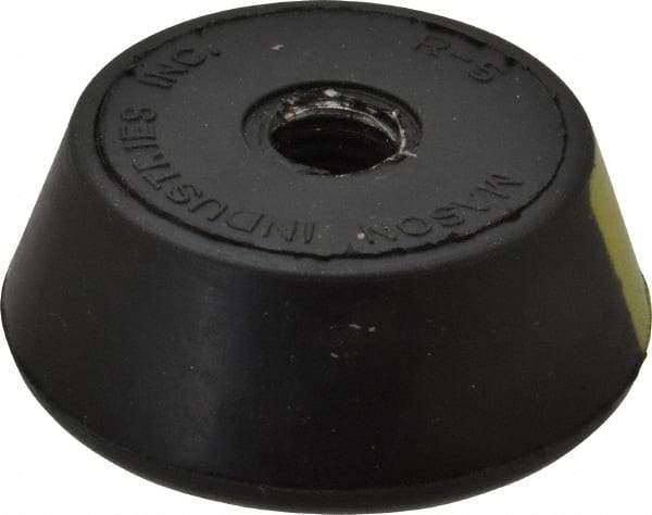 Mason Ind. - 1/2-13 Bolt Thread, 2-1/4" Wide Tapped Mount Leveling Pad & Mount - 400 Max Lb Capacity, 2-1/4" Base Diam - Eagle Tool & Supply