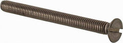 Value Collection - M3.5x0.60 Metric Coarse, 40mm OAL Slotted Drive Machine Screw - Flat Head, Grade 18-8 & A2 Stainless Steel, Uncoated, Without Washer - Eagle Tool & Supply